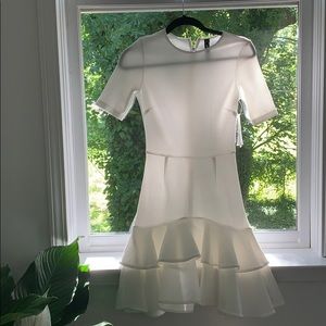 A beautiful white dress.